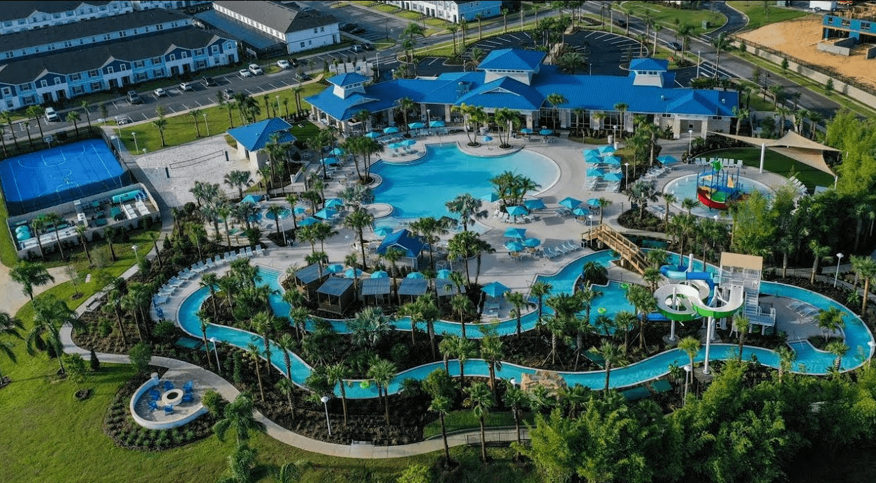 Imagem área do condomínio resort Windson Cay